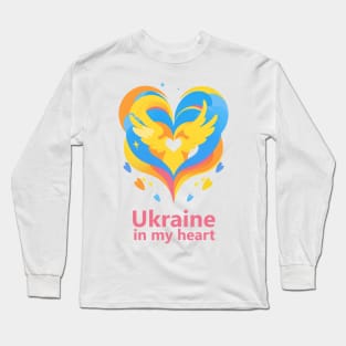 Ukraine in my Heart Long Sleeve T-Shirt